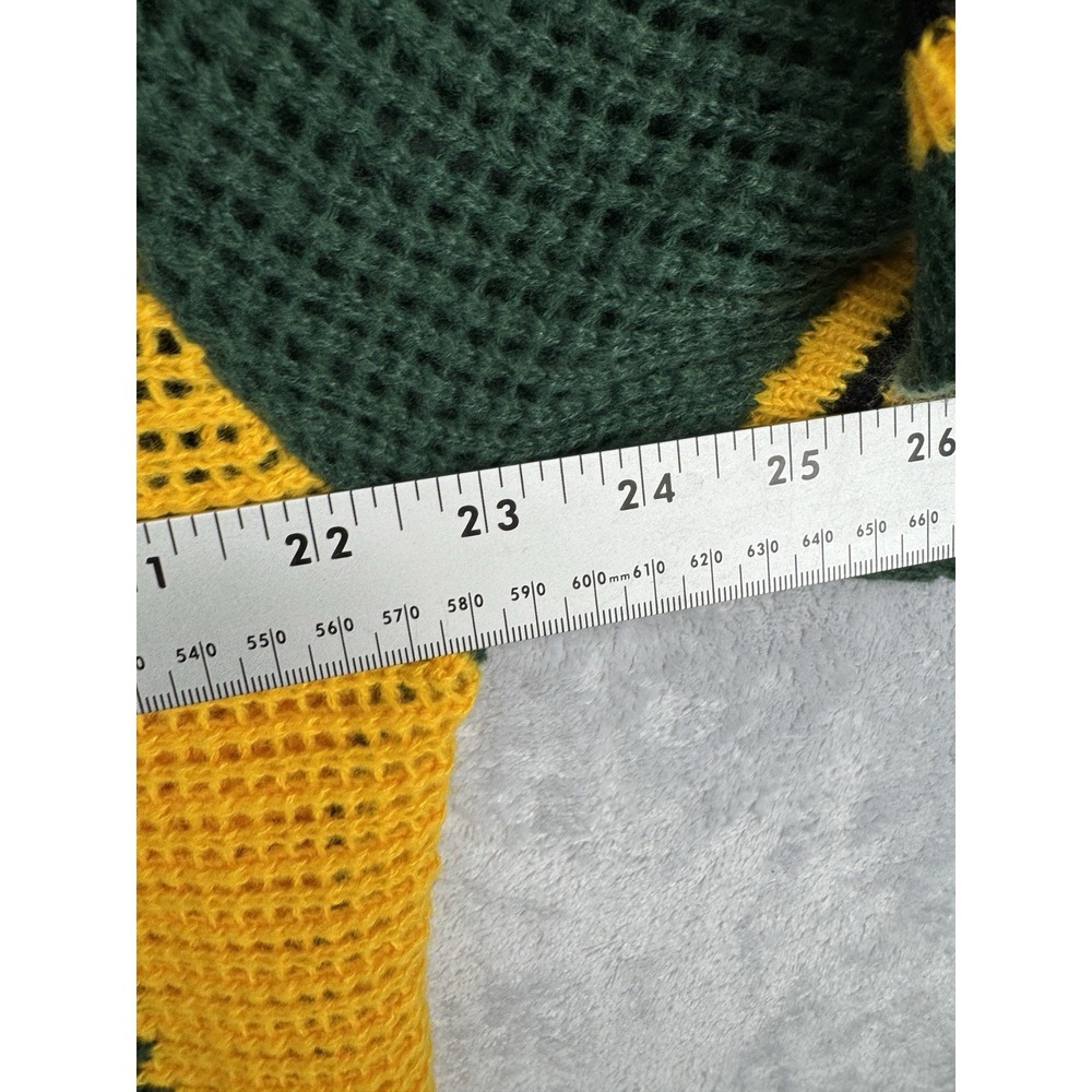 Brazil 00 V-Neck Stripe Sweater - Green & Yellow - Picture 3 of 7